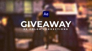 FREE COLOR CORRECTION PACK FOR AFTER EFFECTS - After Effects Giveaway