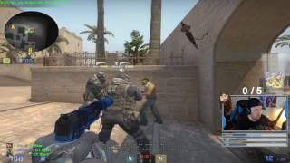 Terrorist spawns in CT spawn with bomb on Mirage.