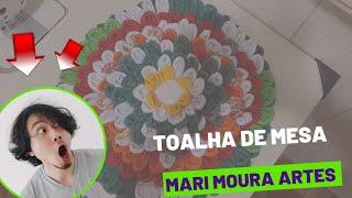 Toalha de mesa #toalhas #tapetederetalhos #tapetefacil #ganhedinheiro #marimouraartes #façaemcasa