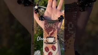 Handmade choker for set "Coffee" by Olena 
