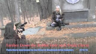 Paula Gloria interviewed by Lisa Gross @ Woodstock Artist's Cemetery 12/12/15