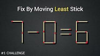 Move one matchstick brain out puzzle | Puzzle solve trick