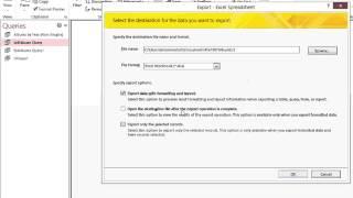 How to Import Access Query Into Excel : Microsoft Office Tips