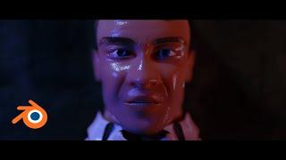 Blade Runner (1982) ending monologue -- a Blender (v2.83) animation