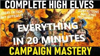 Total Warhammer 2 & 3- COMPLETE High Elves Campaign Guide