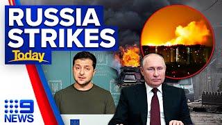 Major blast hits Kyiv as peace talks between Russia and Ukraine end with no deal | 9 News Australia