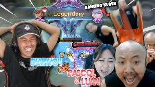 NANTANG 1 vs 2 Miya 6000 Match Pascol & Luan Luan , Jurus Andalannya Sampe Keluar!! - MOBILE LEGEND