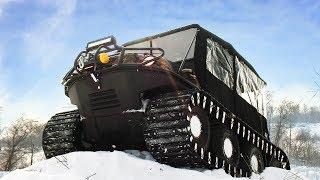 Новый канадский вездеход Avenger 8x8 STR Argo, тест в снегах!