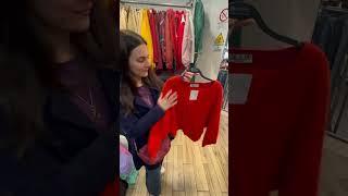 Vintage Finds for a Festive Wardrobe  | Colour Analysis Studio goes Thrifting in Rome #shorts