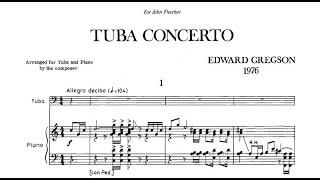 Edward Gregson - Tuba Concerto [Score-Video]