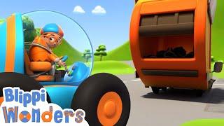 Blippi Wonders - Garbage Truck Adventure! | Blippi Animated Series | Cartoons For Kids