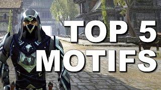 ESO - Top 5 Motifs - Weapons & Armor Styles - Crafting Style Showcase - Elder Scrolls Online 