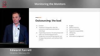 Monitoring the monitors: a path to keeping the SOC in check (Edward Farrell, Mercury ISS) | CRESTCon