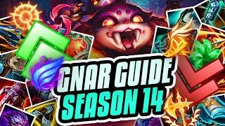 ULTIMATE SEASON 14 GNAR GUIDE!!! Items, Runes, Abilities, Combos, Macro, & Wave Management Guide!