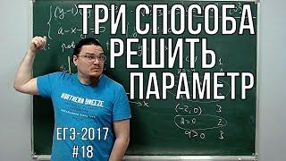  Три способа решить задачу с параметром | ЕГЭ-2017. Задание 18. Математика. Профиль | Борис Трушин