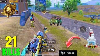 Xiaomi Poco X3 Pro 90 FPS Test Fps Meter  PUBG MOBILE 2021 | 21 KILLS! | 4 FINGER + FULL GYRO! #11