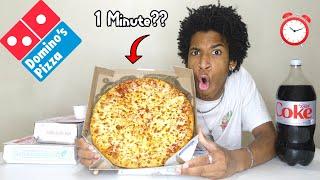 1 Minute Domino's Pizza Challenge (Itstkenny Vs Matt Stonie)