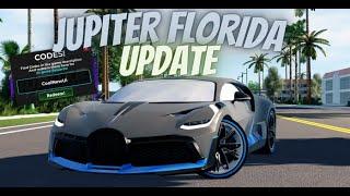 New Jupiter Florida Update Drifting, Cars & Codes !!