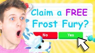 Can We Reveal HOW TO GET A FREE FROST FURY In ADOPT ME!? (NEW ROBLOX ADOPT ME WINTER PETS FOR FREE)