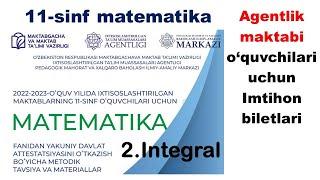 imtihon biletlari 11-sinf agentlik maktablari o'quvchilari uchun imtihon savollari 2023 ITMA imtihon