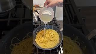 buttery noodles with anchovies!