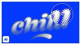 Editable Halftone Text Effect