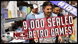 TheNesPursuit - THE LARGEST WAREHOUSE IN RETRO GAMING HISTORY - 9000 SEALED RETRO GAMES  Episode 102