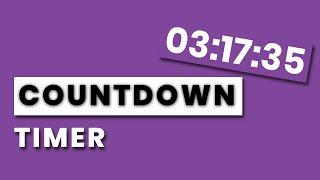 Countdown Timer using Jquery | Jquery Plugins Tutorial