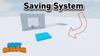 How to make a Saving System in Obby Creator