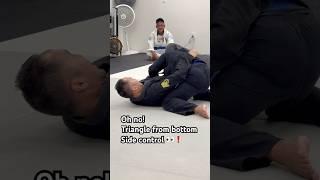 BJJ bottom side control triangle Professor Mike Chu