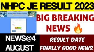 NHPC JE RESULT 2023 | nhpc je result date | nhpc je cut off | nhpc je result news | cut off