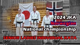 2024 JKA Norwegian National Championship - Ladies Individual Kata Finals