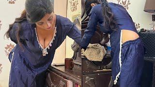 Desi Girl Rome Cleaning |Hot Vlog | Pakistani Village Girl Daily Routine Work | Hot Cleaning Vlog