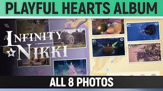 Infinity Nikki - Playful Hearts Album - All 8 Photos
