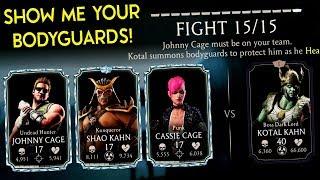 MK Mobile. Dark Lord Kotal Kahn Challenge - Diamond Team vs. Missing Bodyguards!