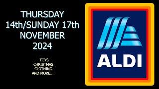 Aldi Special Buys Thursday 14th & Sunday 17th November 2024