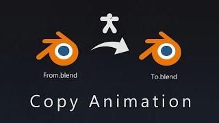 Transfer animations between files | Blender tutorial