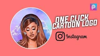 Cartoon Portrait Logo for Instagram | Picsart Tutorial