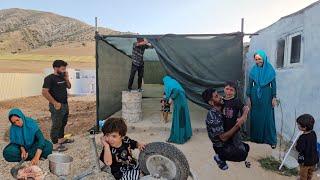 Ali's Nomadic Family's Heat Escape Project: Building a Pleasant Shade in the Hayad House
