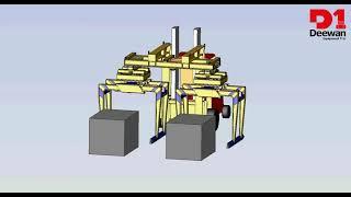 Forklift Double Grab For Lifting Concrete Block or Interlock Bundles