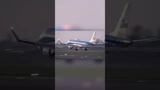 Evening Arrival! - KLM Embraer E175 at Norwich Airport