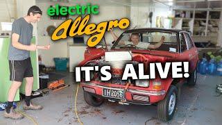 Austin Allegro EV Conversion: IT'S ALIVE!