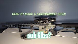 tips to build a lightweight modern sporting rifle