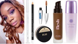 LOREAL BAMBI MASCARA |TATCHA THE LIQUID SILK CANVAS PRIMER| FLESH BEAUTY FOUNDATION+MORE