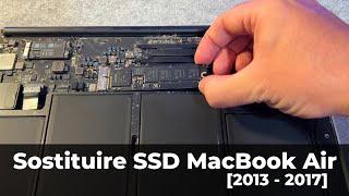 Sostituire l’unità SSD del MacBook Air [dal 2013 al 2017]