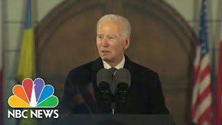 Biden makes defiant address on Ukraine ahead of Russian invasion anniversary