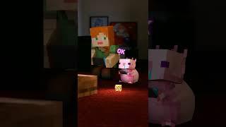 Foolish Axolotl of MINECRAFT compilation #shorts #Parotter