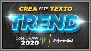 TEXTO con EFECTO NEÓN en CorelDRAW 2022 - fácil y sin complicaciones