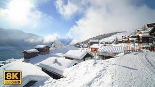 Bettmeralp The Most Beautiful Hidden Snowy Village In Switzerland 8K