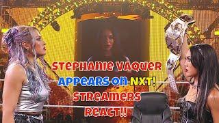 Stephanie Vaquer appears on NXT! Streamers React!! #wwe #nxt #stephanievaquer